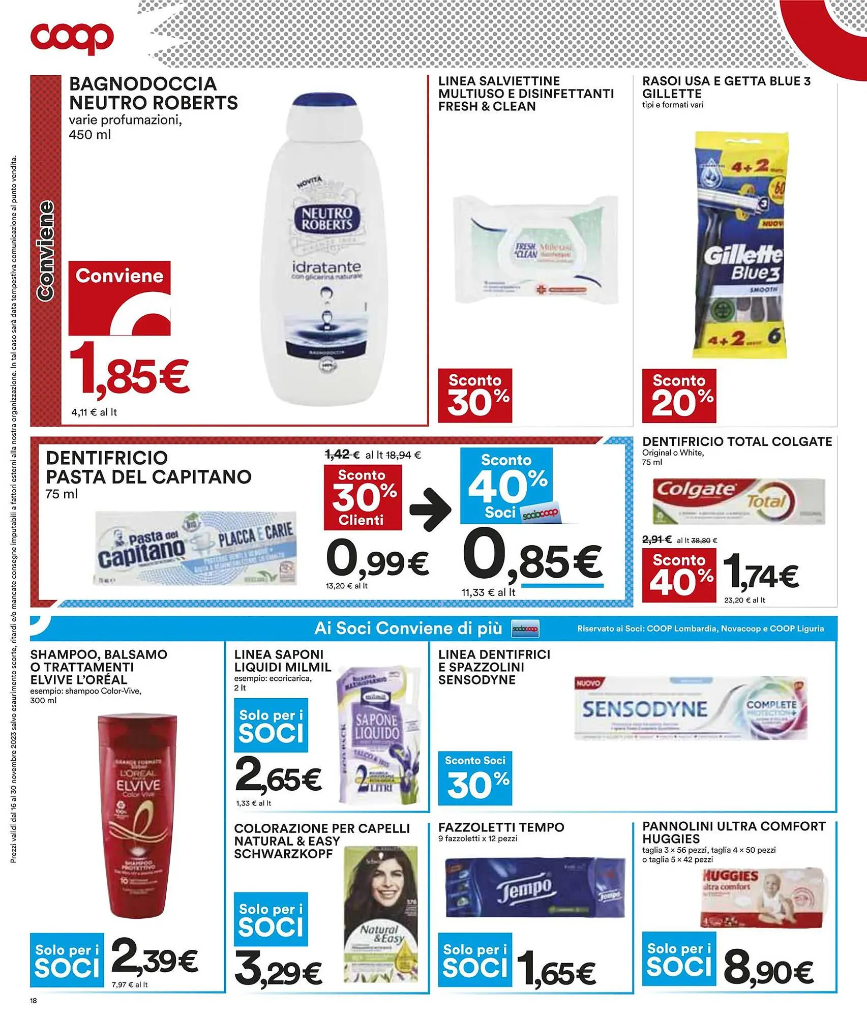 Volantino Coop da 16 novembre a 30 novembre di 2023 - Pagina del volantino 18