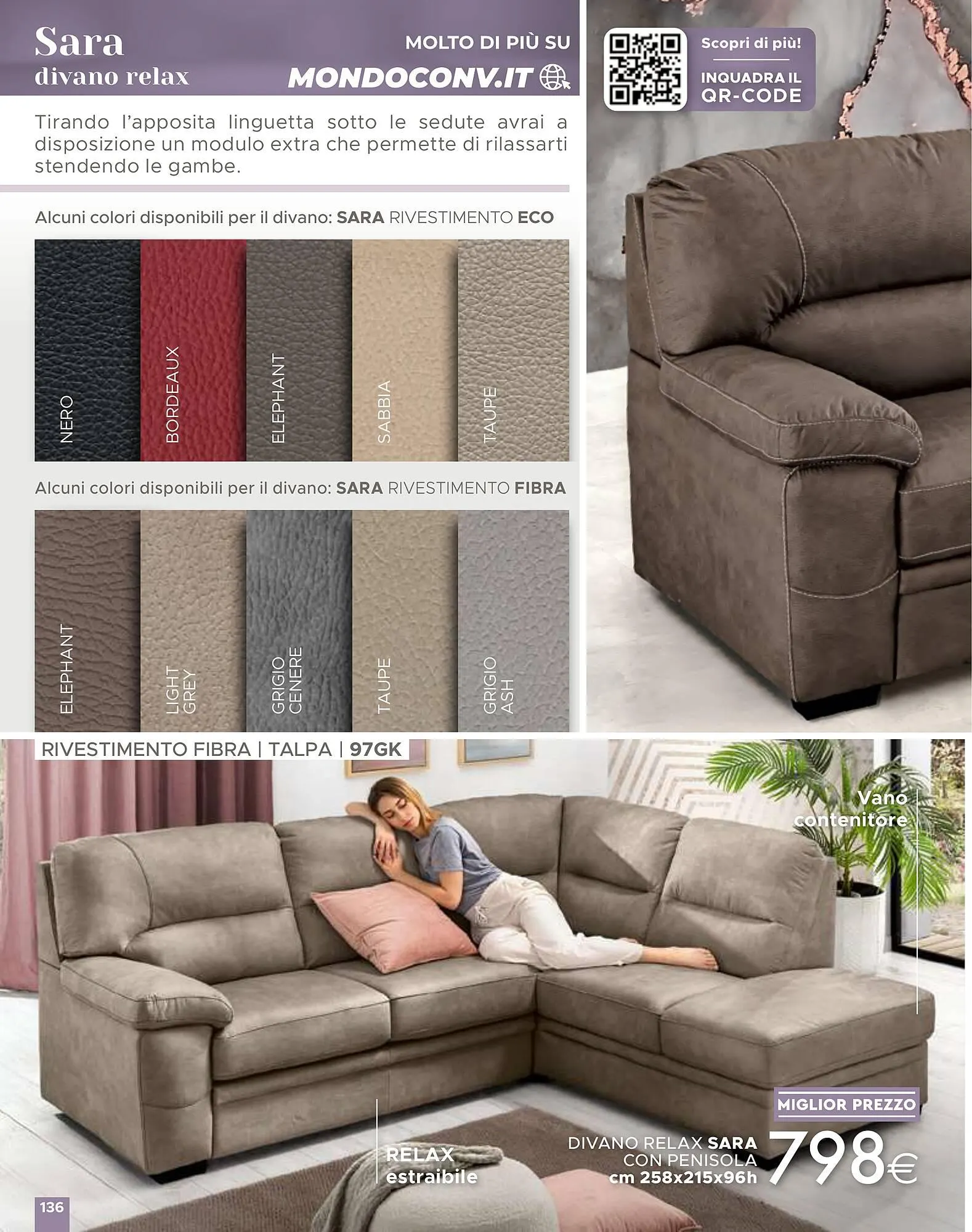 Volantino Mondo Convenienza da 1 aprile a 1 settembre di 2024 - Pagina del volantino 136