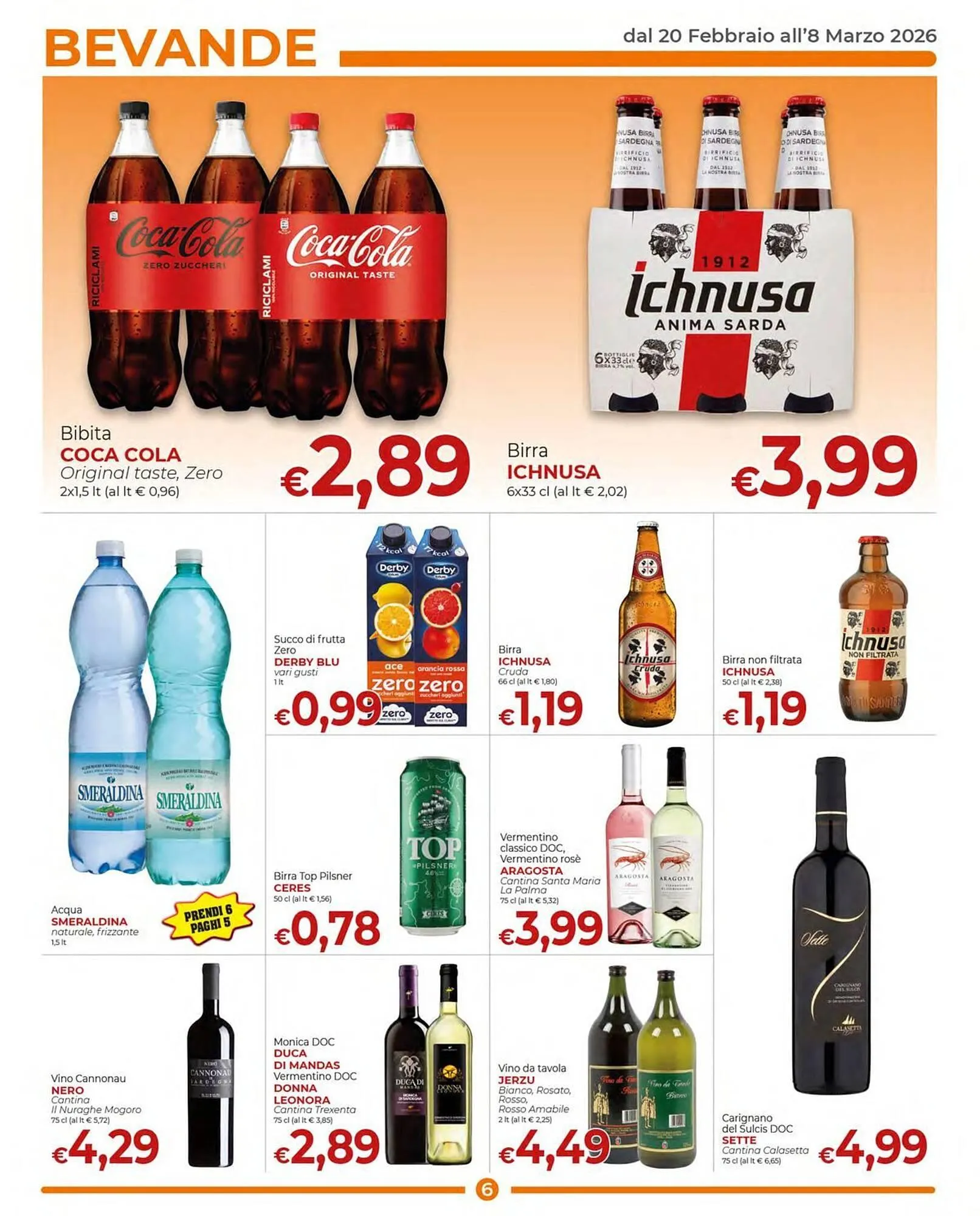 Volantino Supermercati Nonna Isa da 20 febbraio a 8 marzo di 2026 - Pagina del volantino 6