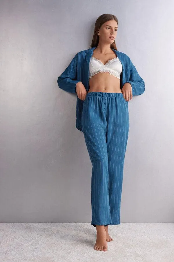 Pantalone Lungo in Tela di Modal Comfort First