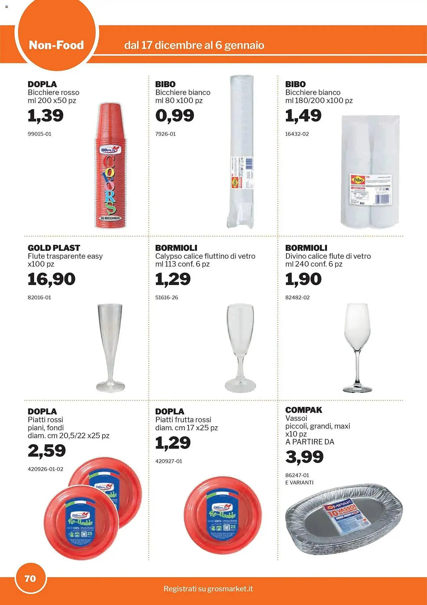 Volantino GrosMarket da 17 dicembre a 6 gennaio di 2026 - Pagina del volantino 70