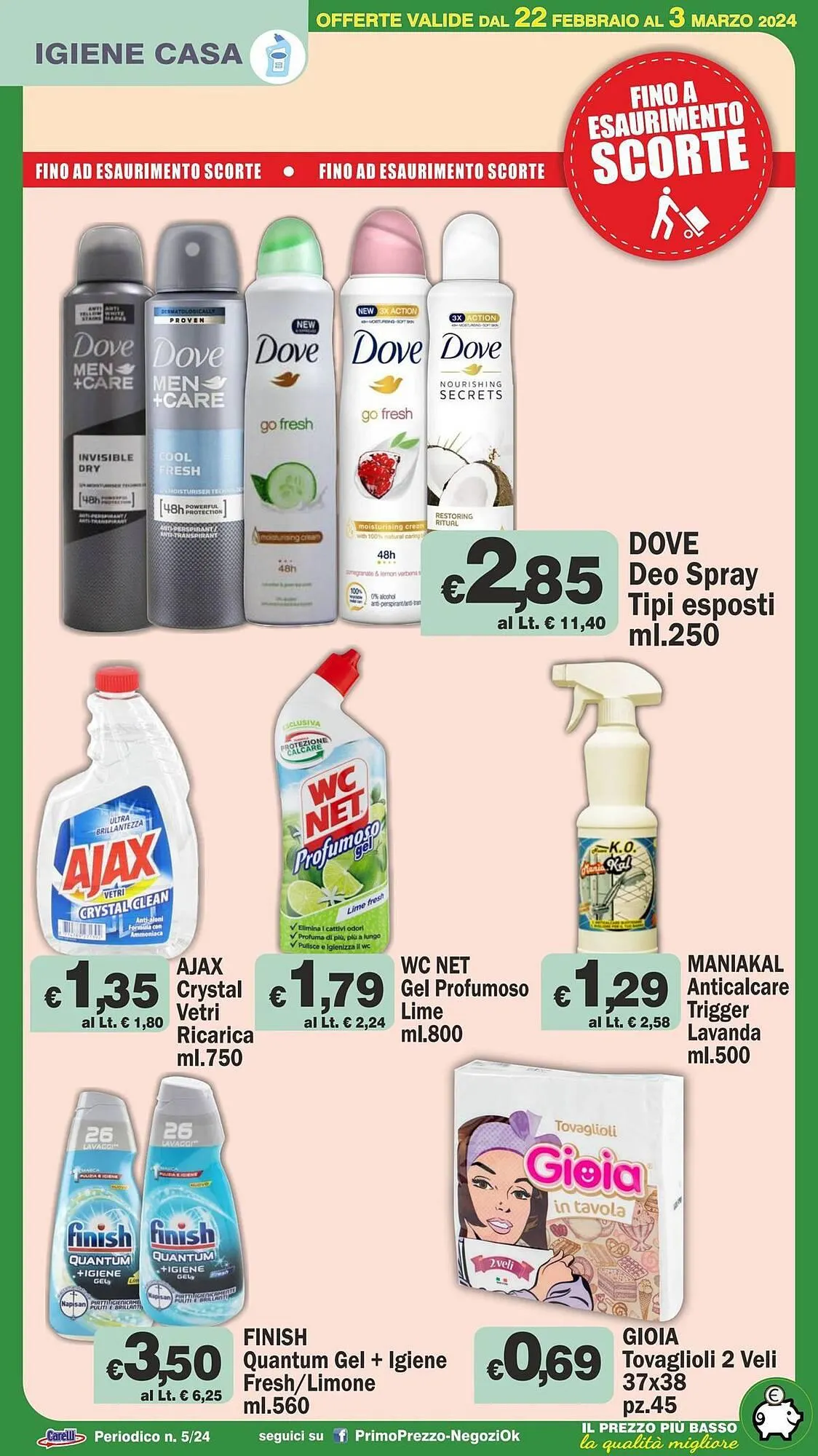 Volantino Primo Prezzo da 22 febbraio a 3 marzo di 2024 - Pagina del volantino 26
