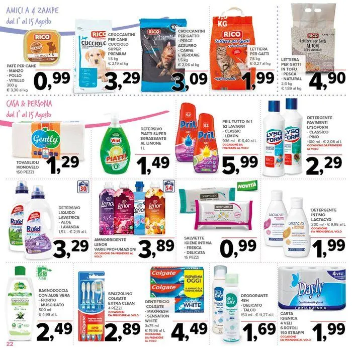 Sconti 30%40%50% da 1 agosto a 15 agosto di 2024 - Pagina del volantino 22