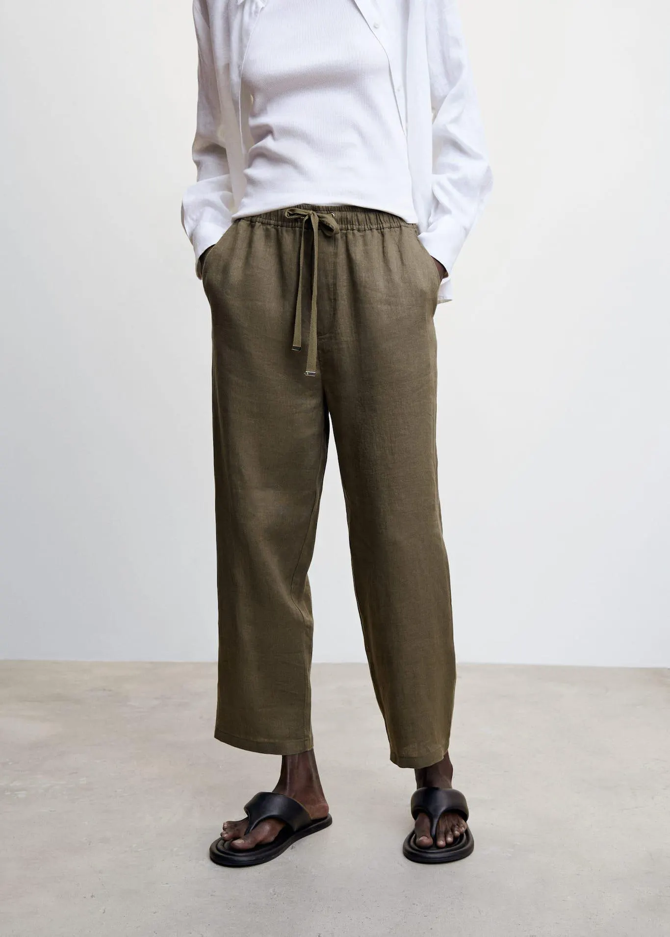 Pantaloni 100% lino