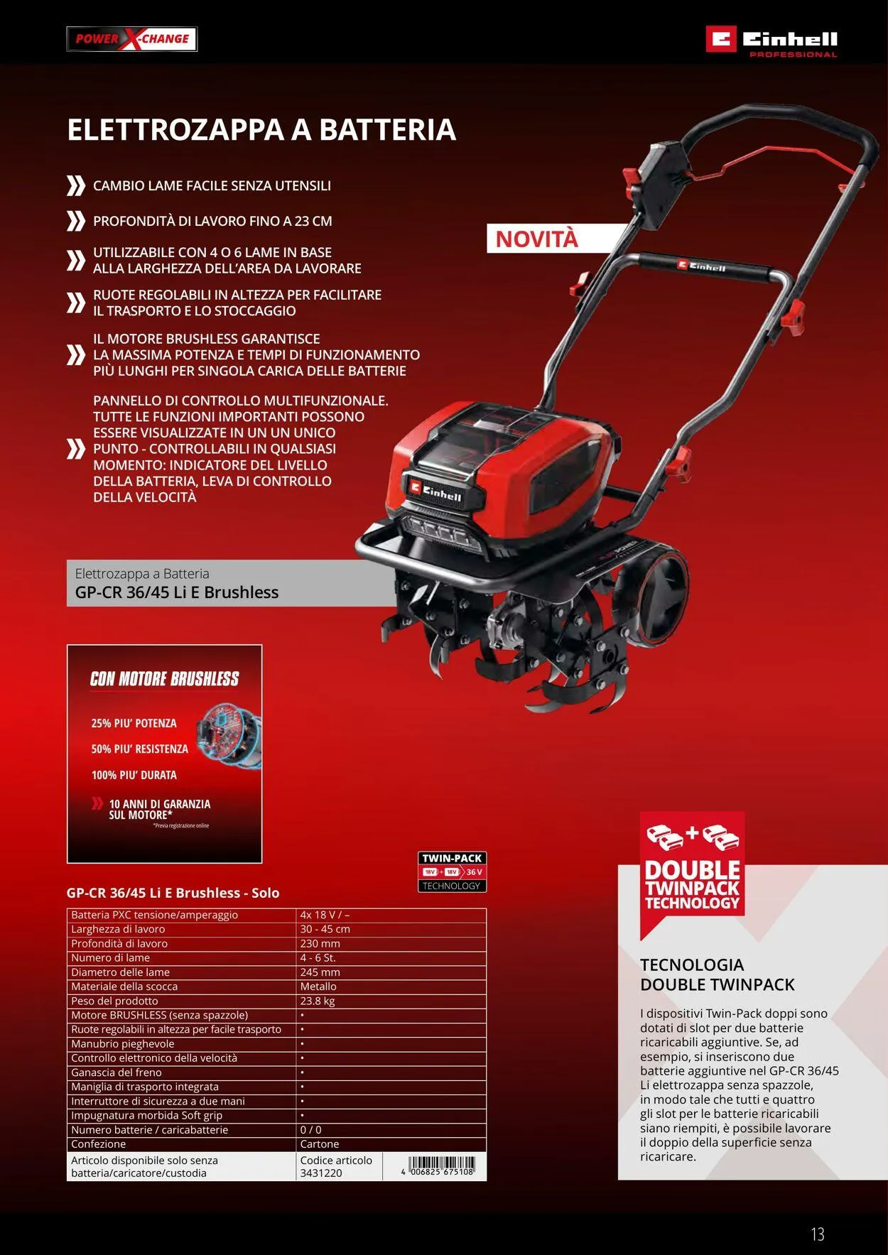 Einhell da 17 giugno a 17 settembre di 2025 - Pagina del volantino 13