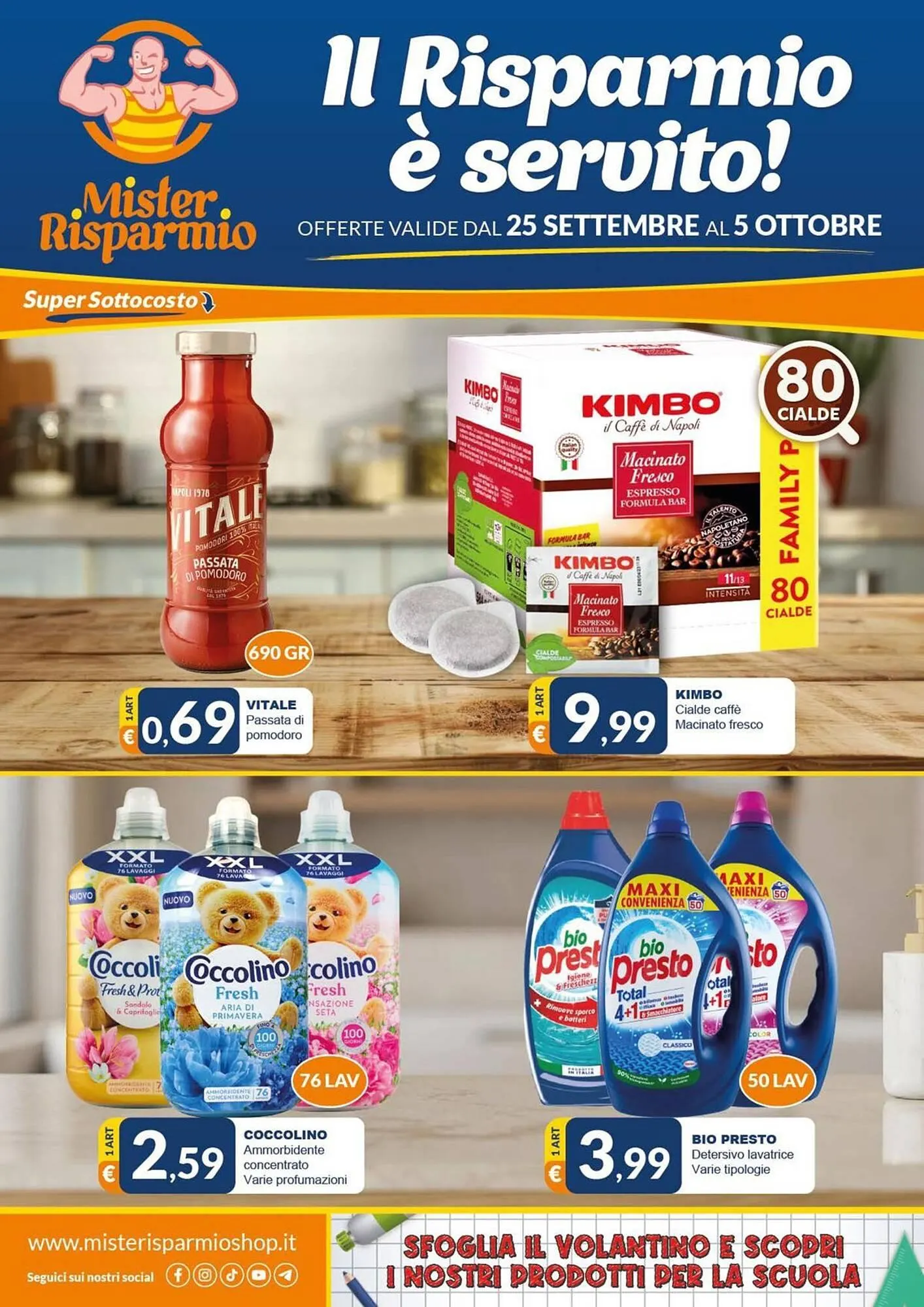 Volantino Mister Risparmio da 24 settembre a 5 ottobre di 2025 - Pagina del volantino 1