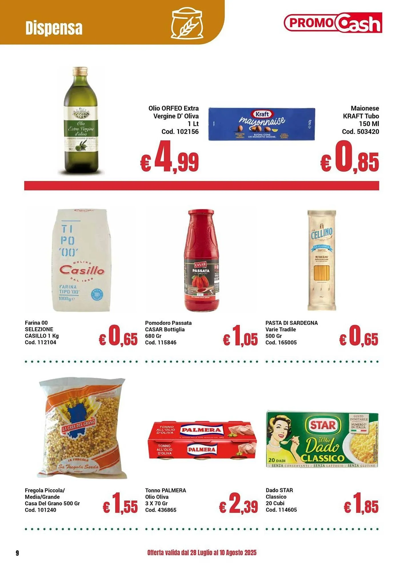Volantino Centro Cash da 28 luglio a 10 agosto di 2025 - Pagina del volantino 9