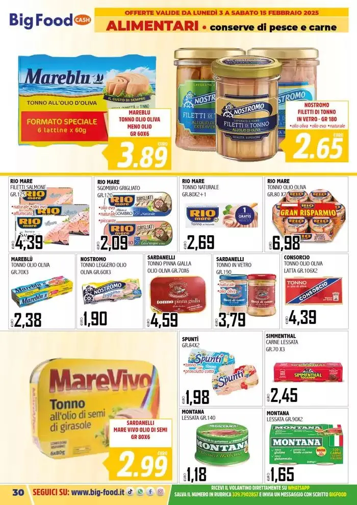 Carnevale innamorati della convenienza da 3 febbraio a 15 febbraio di 2025 - Pagina del volantino 30