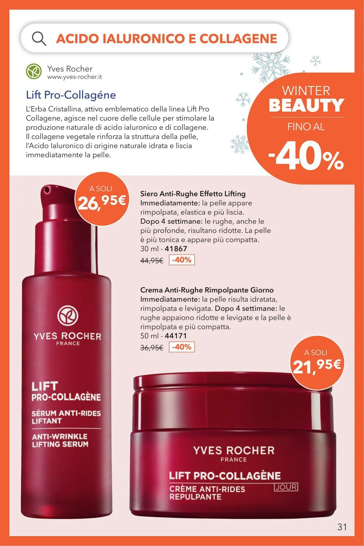 Yves Rocher Volantino attuale da 30 gennaio a 13 febbraio di 2025 - Pagina del volantino 31