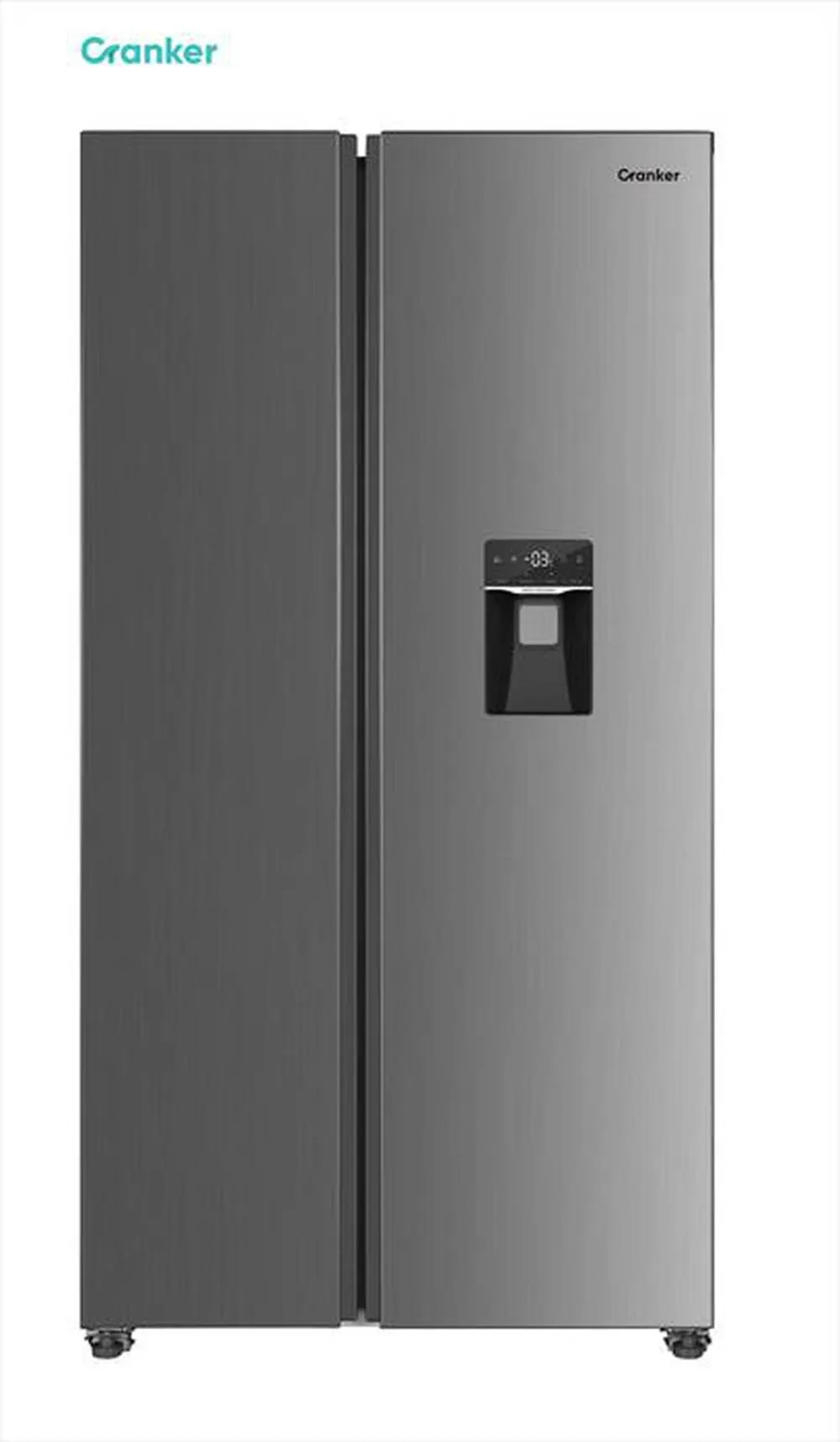 CRANKER - Frigorifero side by side CRSBS660NFX ClasseE 439lt-INOX