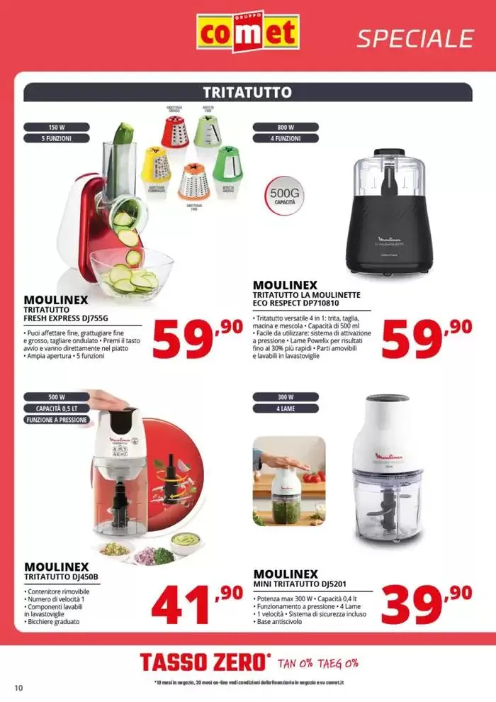 Speciale Piccoli Elettrodomestici da Comet! da 3 aprile a 16 aprile di 2025 - Pagina del volantino 10
