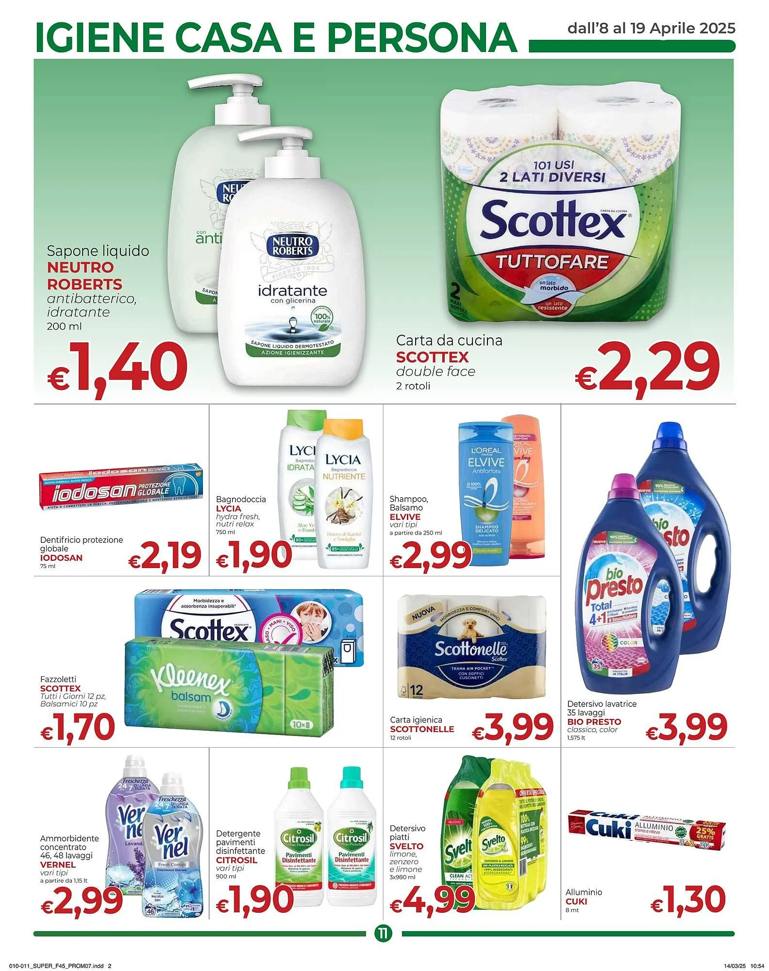 Volantino Supermercati Nonna Isa da 8 aprile a 19 aprile di 2025 - Pagina del volantino 11
