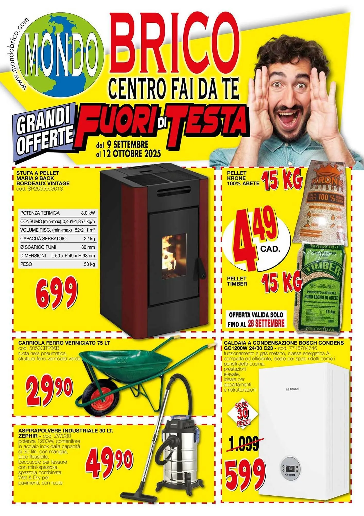 Volantino Mondo Brico da 10 settembre a 12 ottobre di 2025 - Pagina del volantino 1