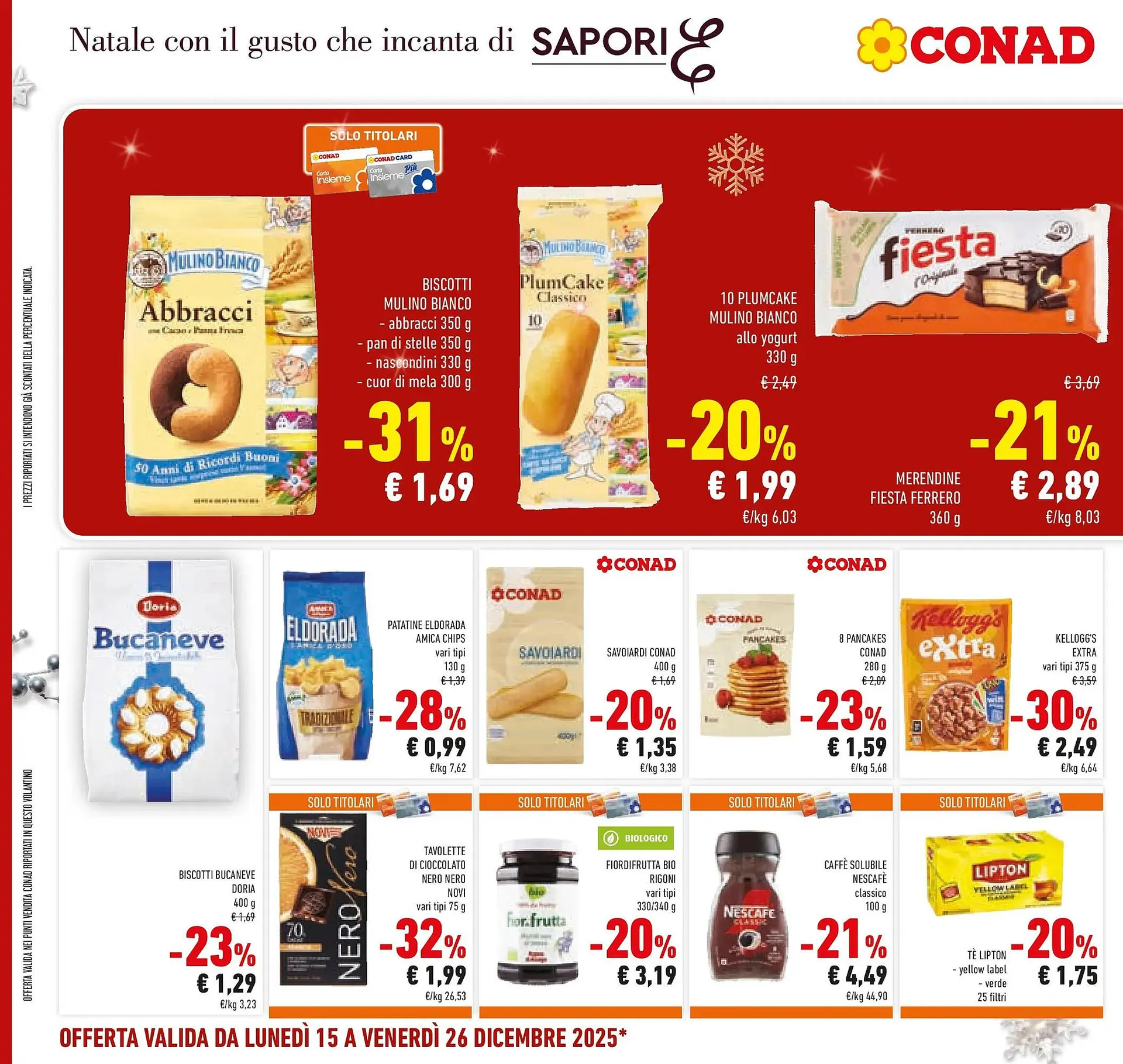 Volantino Conad da 15 dicembre a 26 dicembre di 2025 - Pagina del volantino 38