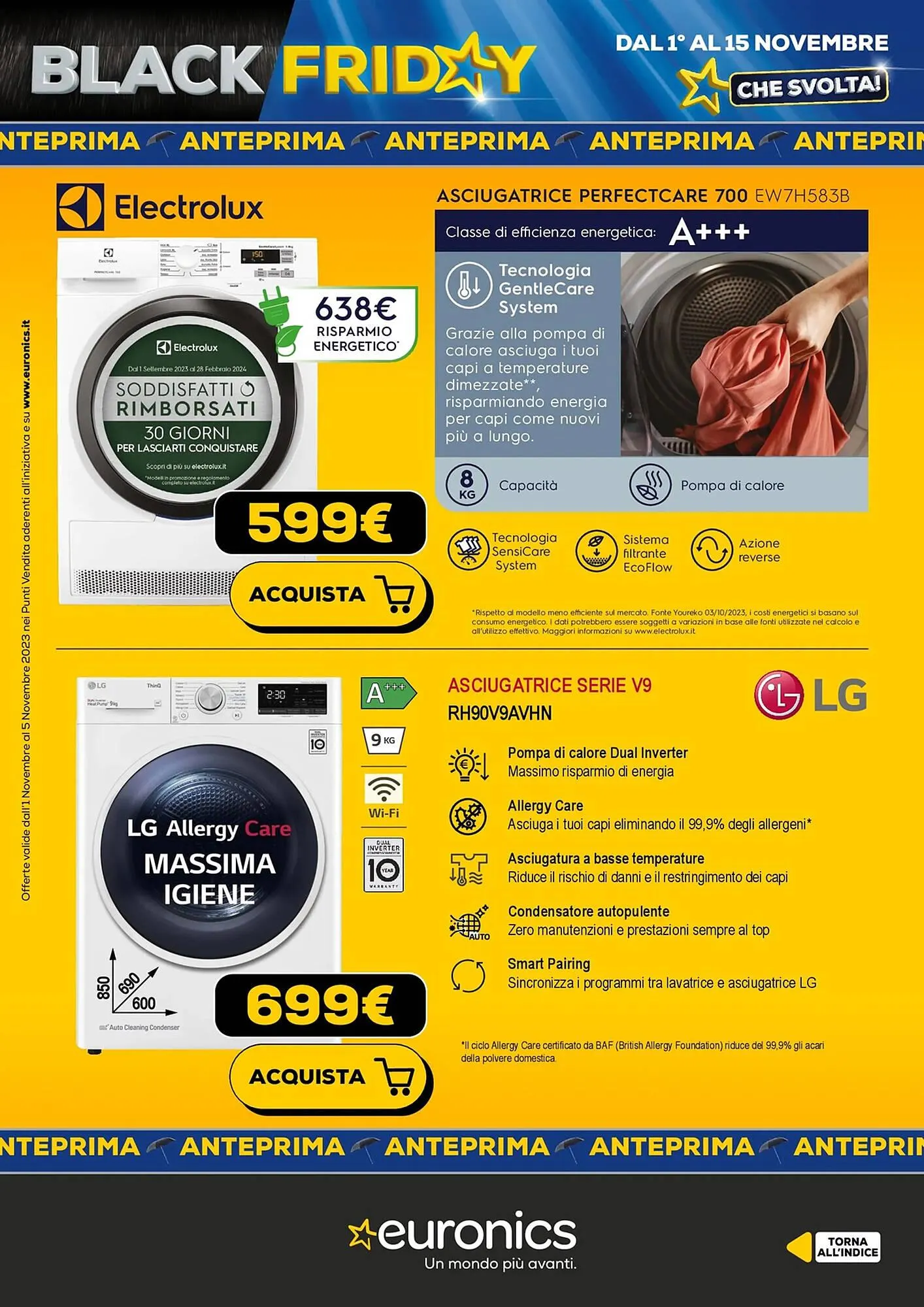 Volantino Euronics da 1 novembre a 15 novembre di 2023 - Pagina del volantino 43