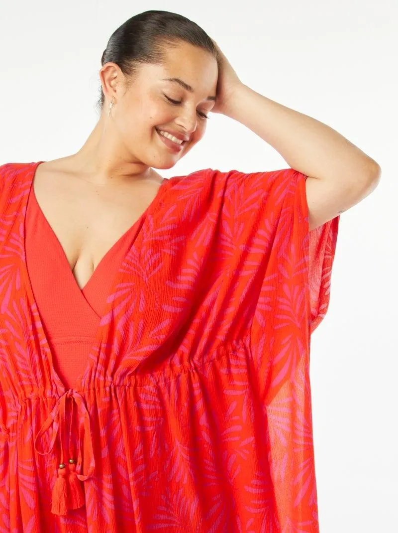 Copricostume aperto e stampato - Arancione