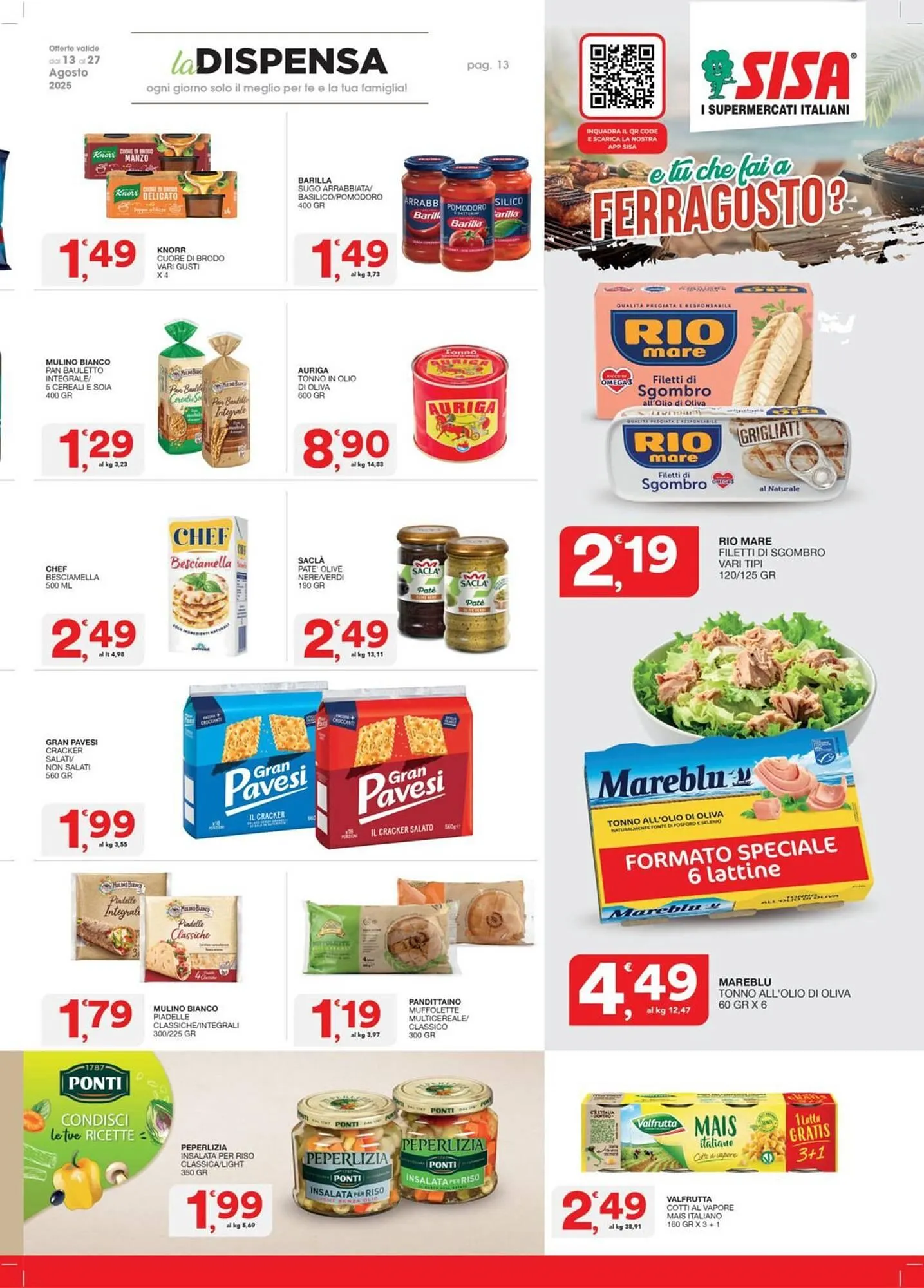 Volantino Sisa da 13 agosto a 27 agosto di 2025 - Pagina del volantino 13