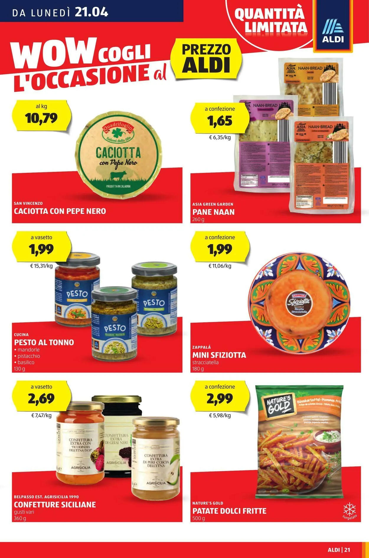 Aldi Volantino attuale da 21 aprile a 27 aprile di 2025 - Pagina del volantino 21