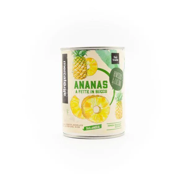 Ananas a Fette in Succo Altromercato 560 G