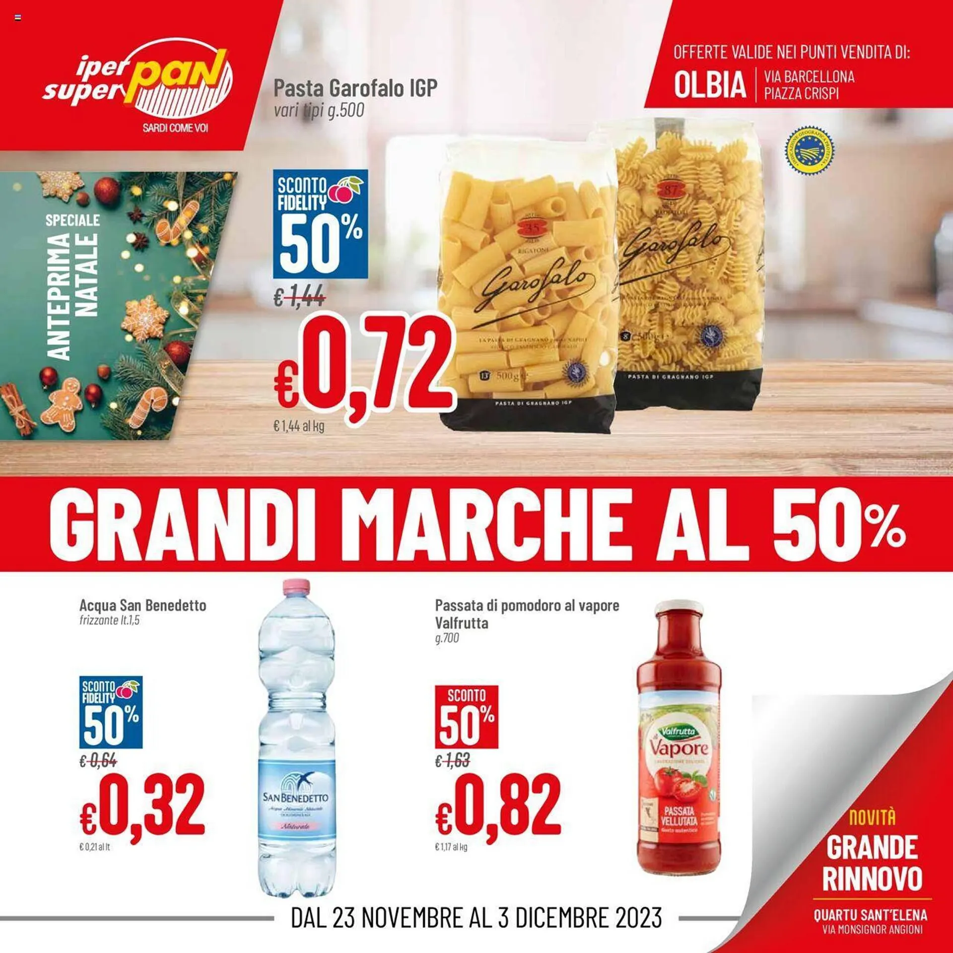 Volantino Pan da 23 novembre a 3 dicembre di 2023 - Pagina del volantino 1