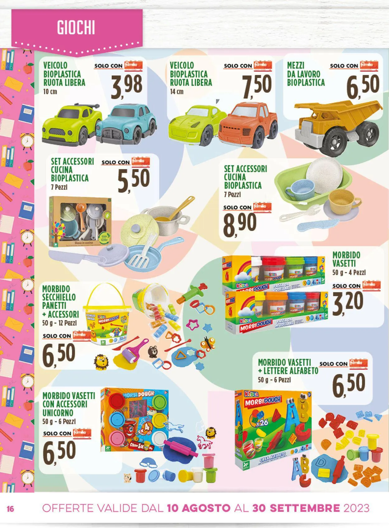 Famila Volantino attuale da 10 agosto a 30 settembre di 2023 - Pagina del volantino 16