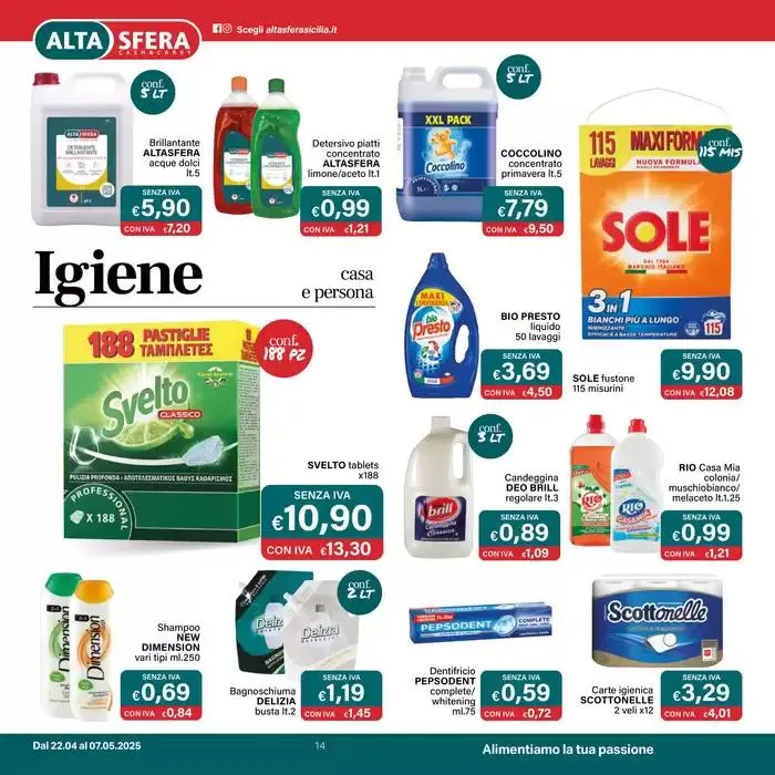 Ristorazione Promo  da 22 aprile a 7 maggio di 2025 - Pagina del volantino 14