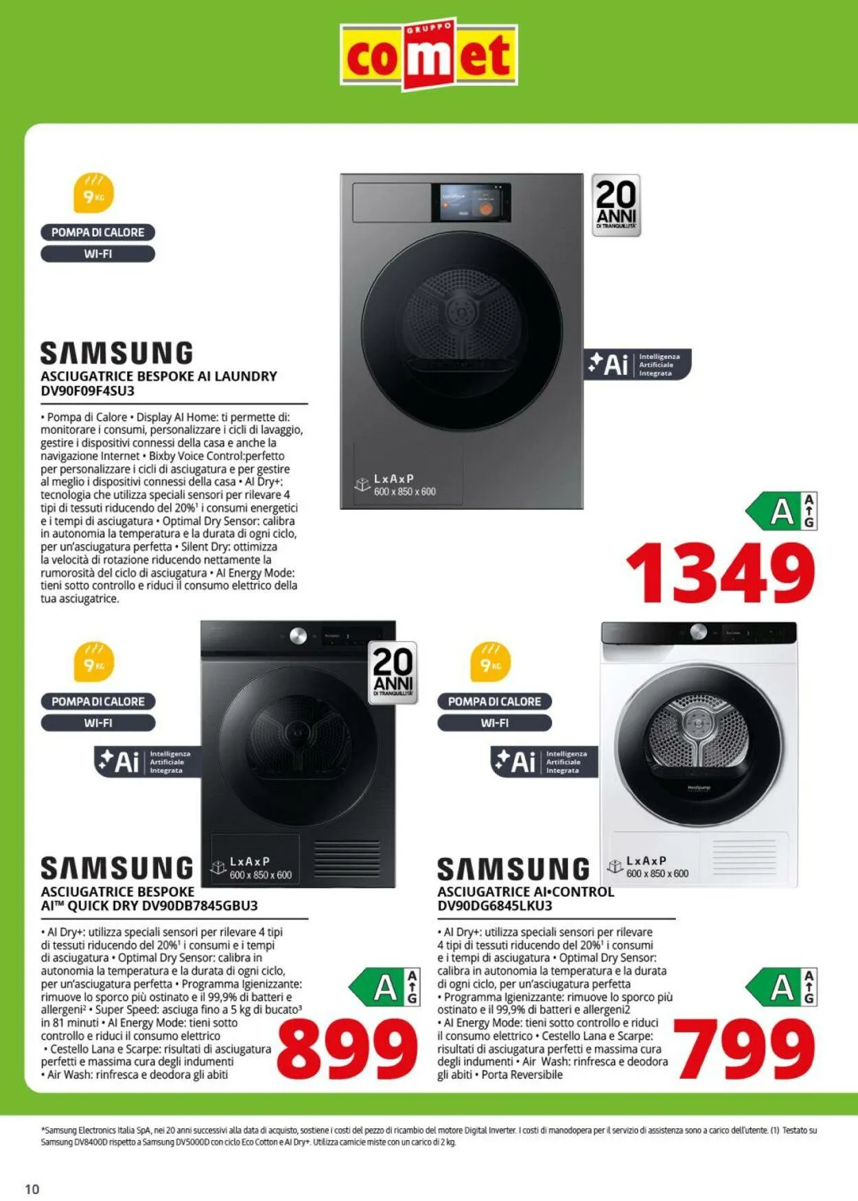Comet Volantino attuale da 11 ottobre a 30 ottobre di 2025 - Pagina del volantino 10