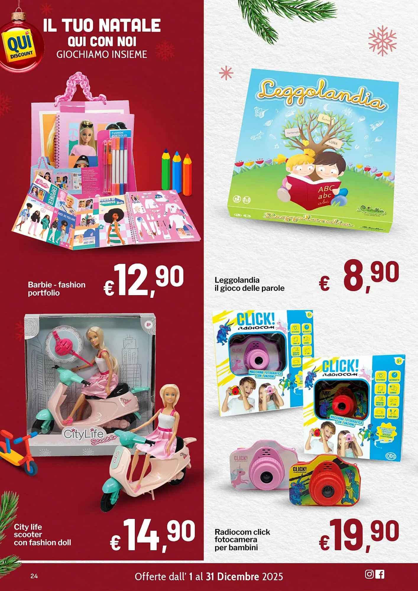 Volantino Qui Discount da 2 dicembre a 31 dicembre di 2025 - Pagina del volantino 24