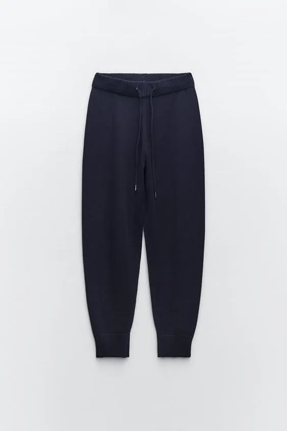 PANTALONI JOGGER IN MAGLIA
