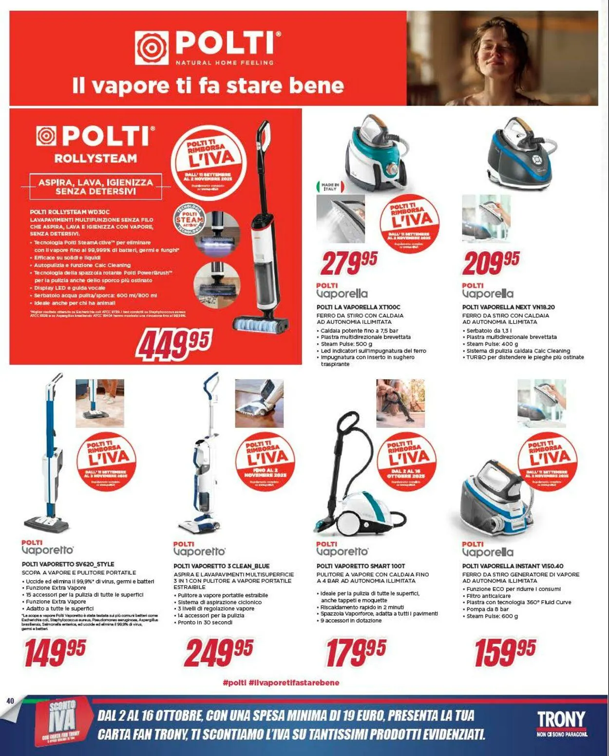 Trony - Palermo Volantino attuale da 2 ottobre a 16 ottobre di 2025 - Pagina del volantino 40