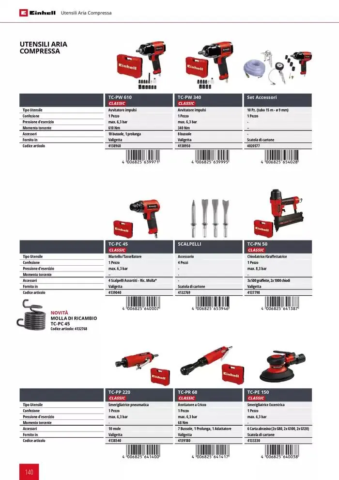 Elettroutensili 2025 da 11 febbraio a 31 dicembre di 2025 - Pagina del volantino 140