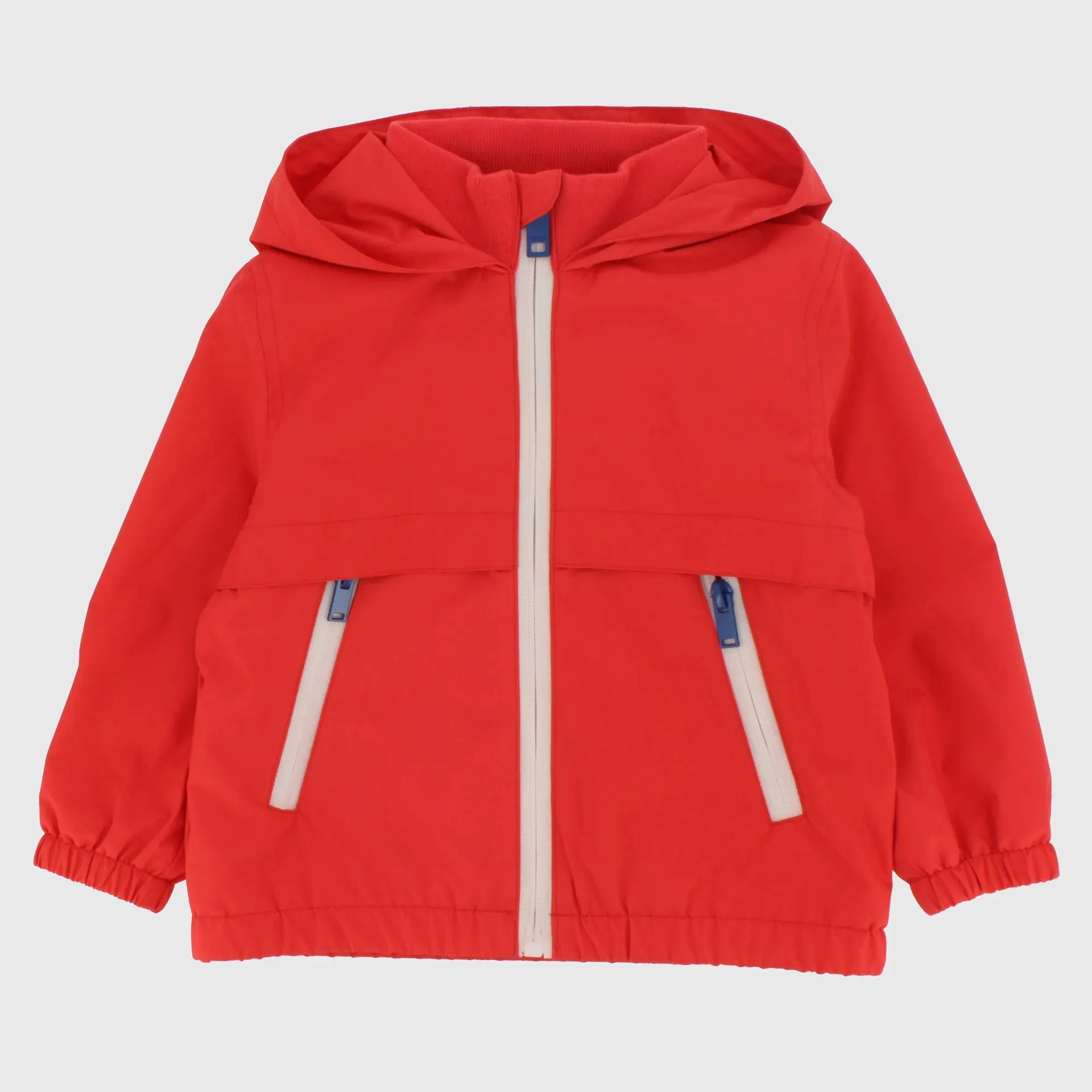 Giubbino in nylon con cappuccio da Bambino, ROSSO