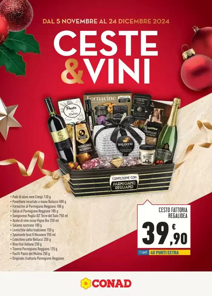 Catalogo ceste e vini da 5 novembre a 24 dicembre di 2024 - Pagina del volantino 1