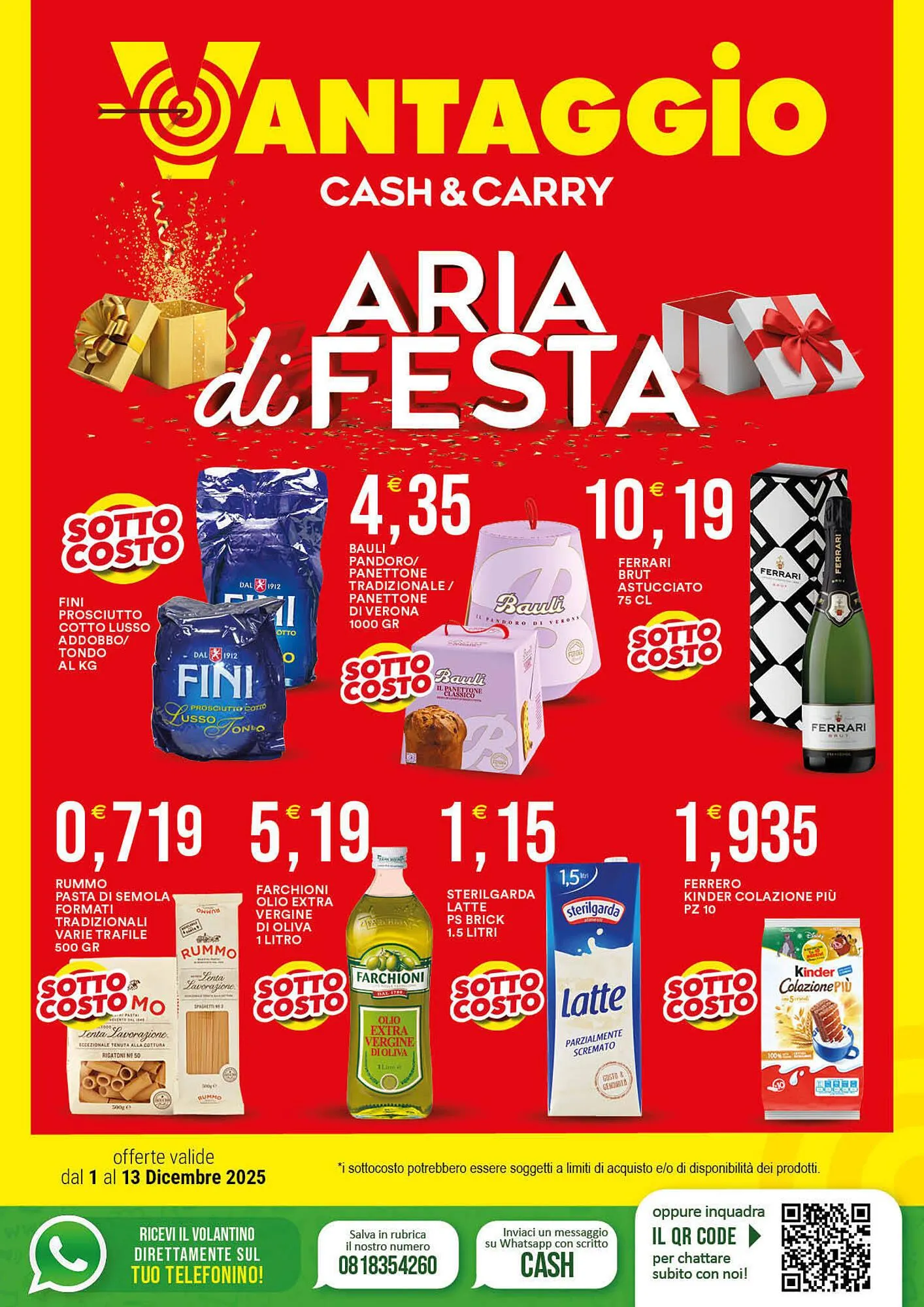 Volantino Vantaggio Cash&Carry da 1 dicembre a 13 dicembre di 2025 - Pagina del volantino 1
