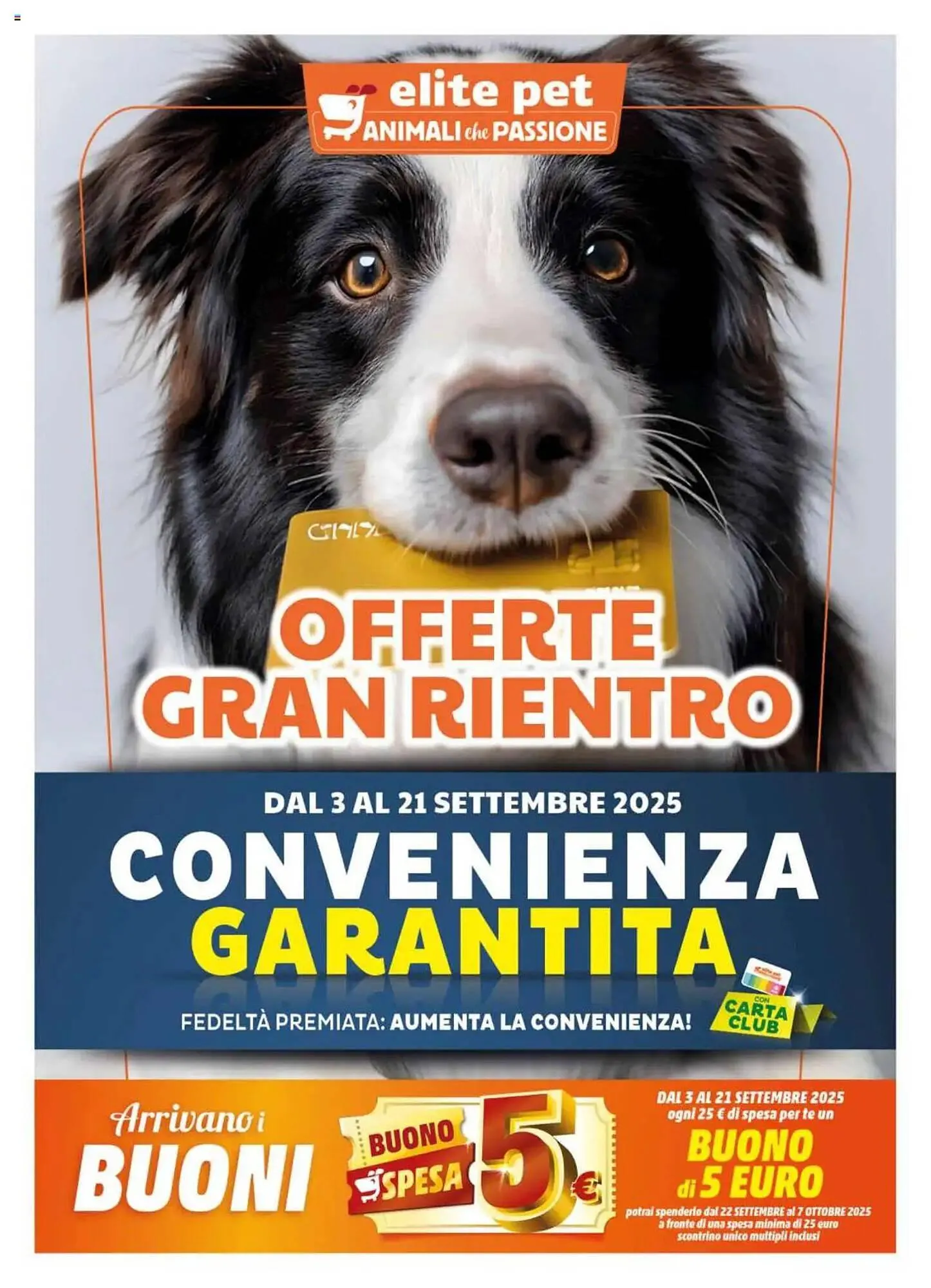 Volantino Elite Pet da 3 settembre a 21 settembre di 2025 - Pagina del volantino 1