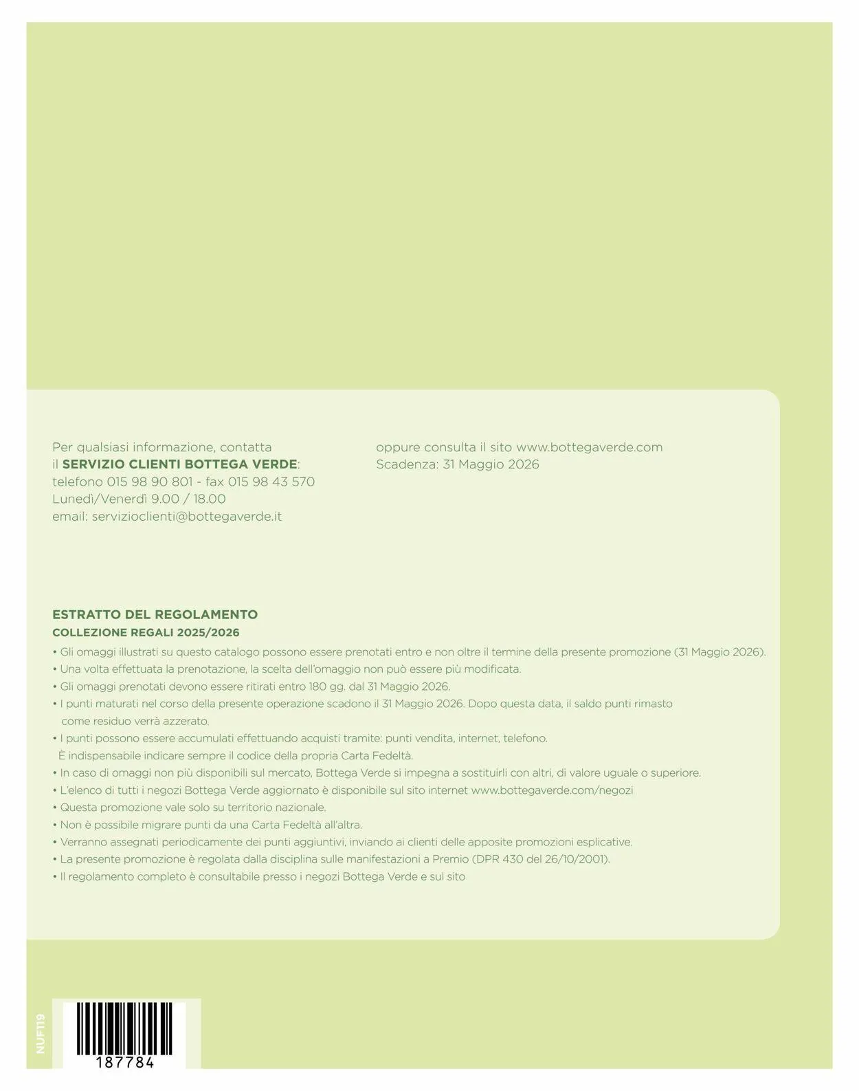 Bottega Verde da 2 giugno a 2 gennaio di 2026 - Pagina del volantino 32