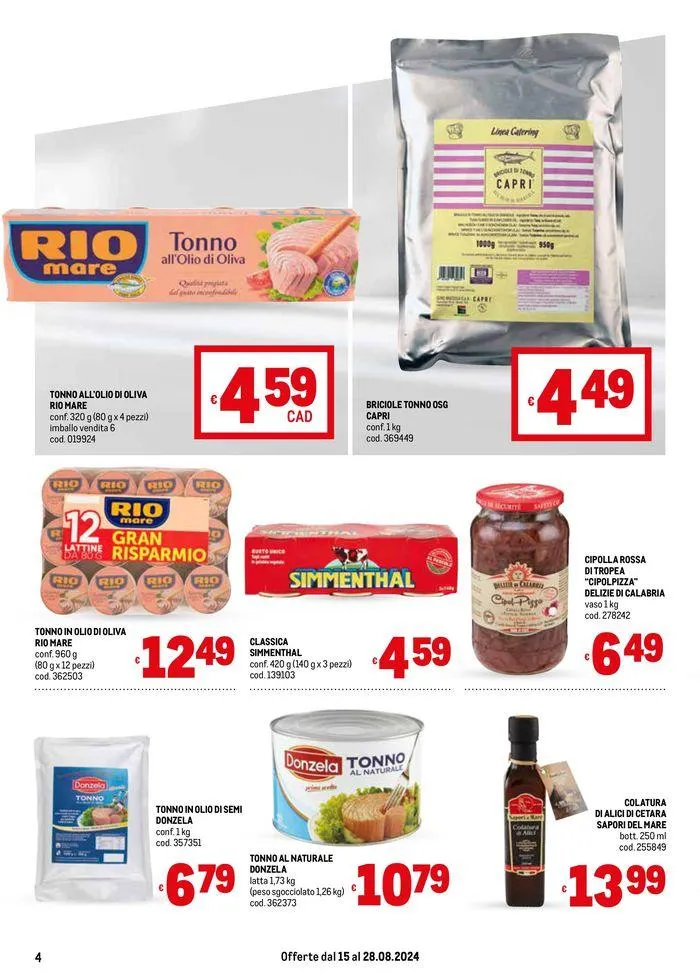 Offerte per te da 15 agosto a 28 agosto di 2024 - Pagina del volantino 4