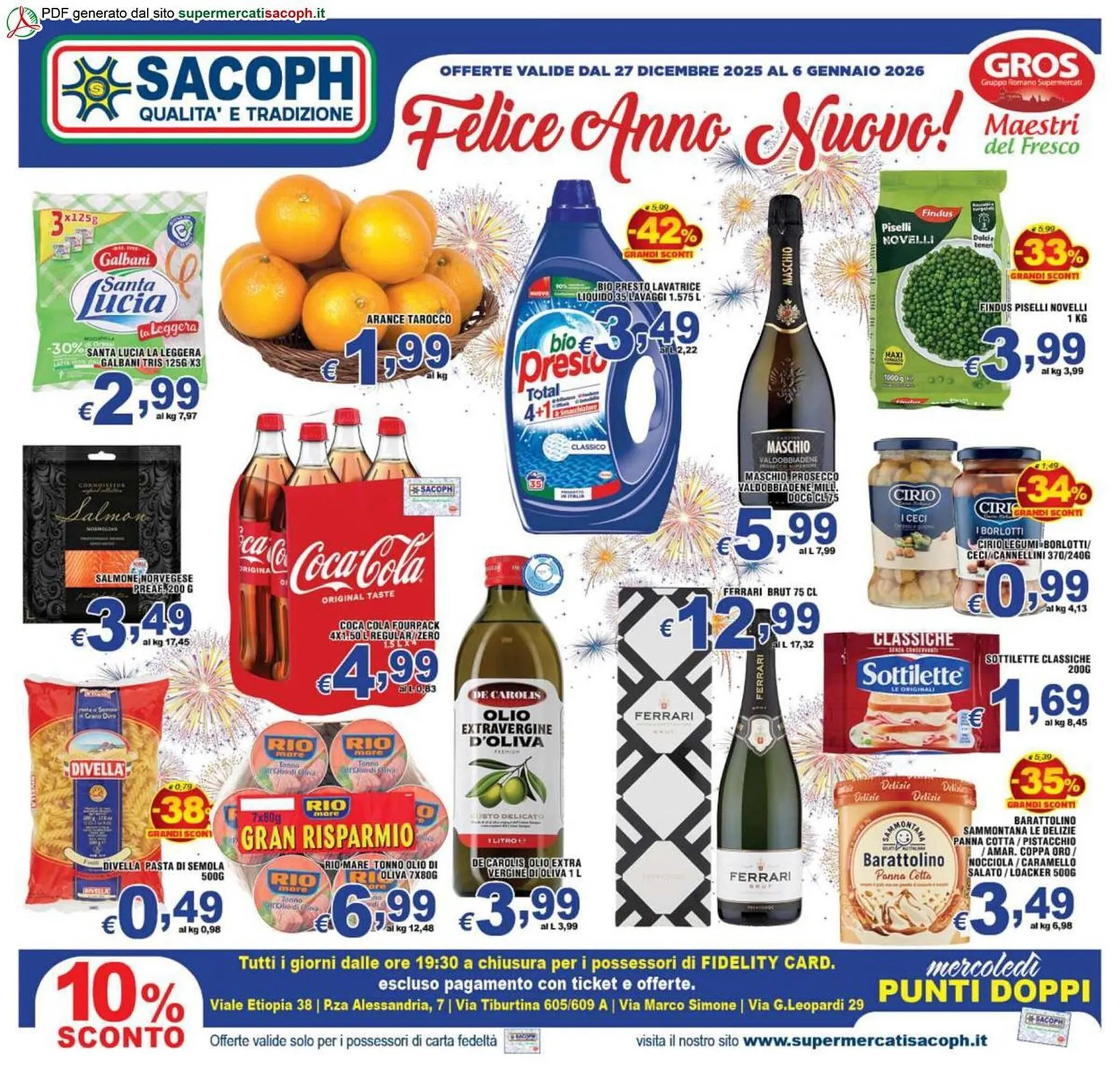 Volantino Sacoph da 27 dicembre a 6 gennaio di 2026 - Pagina del volantino 1