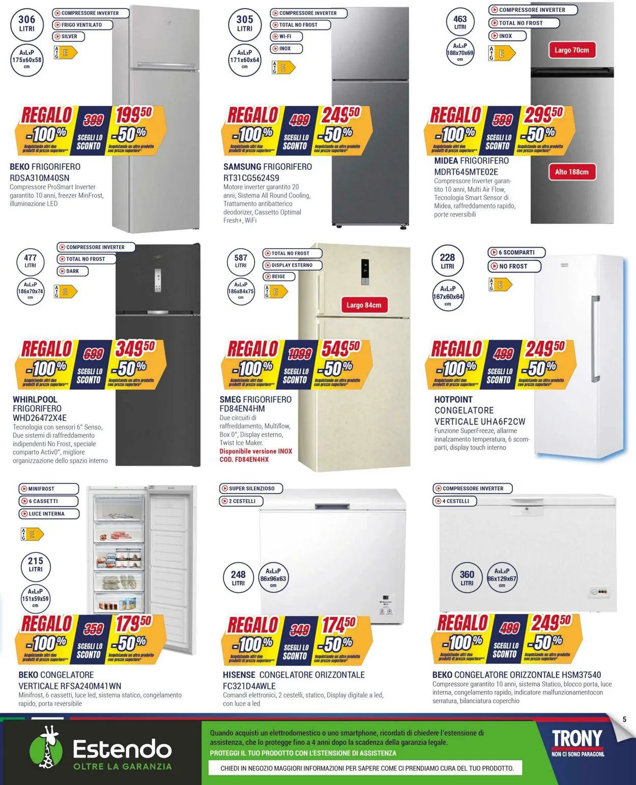 Trony - Palermo Volantino attuale da 3 luglio a 30 luglio di 2025 - Pagina del volantino 5