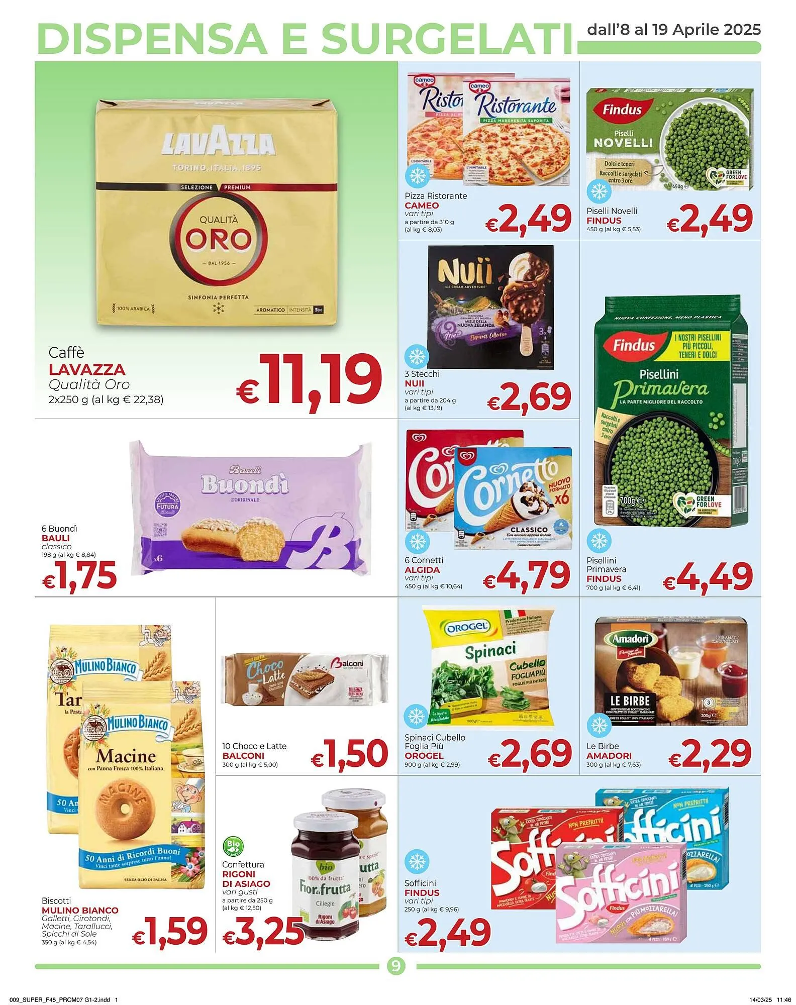 Volantino Supermercati Nonna Isa da 8 aprile a 19 aprile di 2025 - Pagina del volantino 9