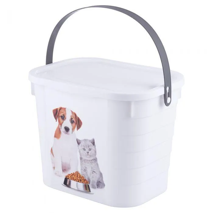 Contenitore con coperchio e maniglia per crocchette e croccantini, Duppidù