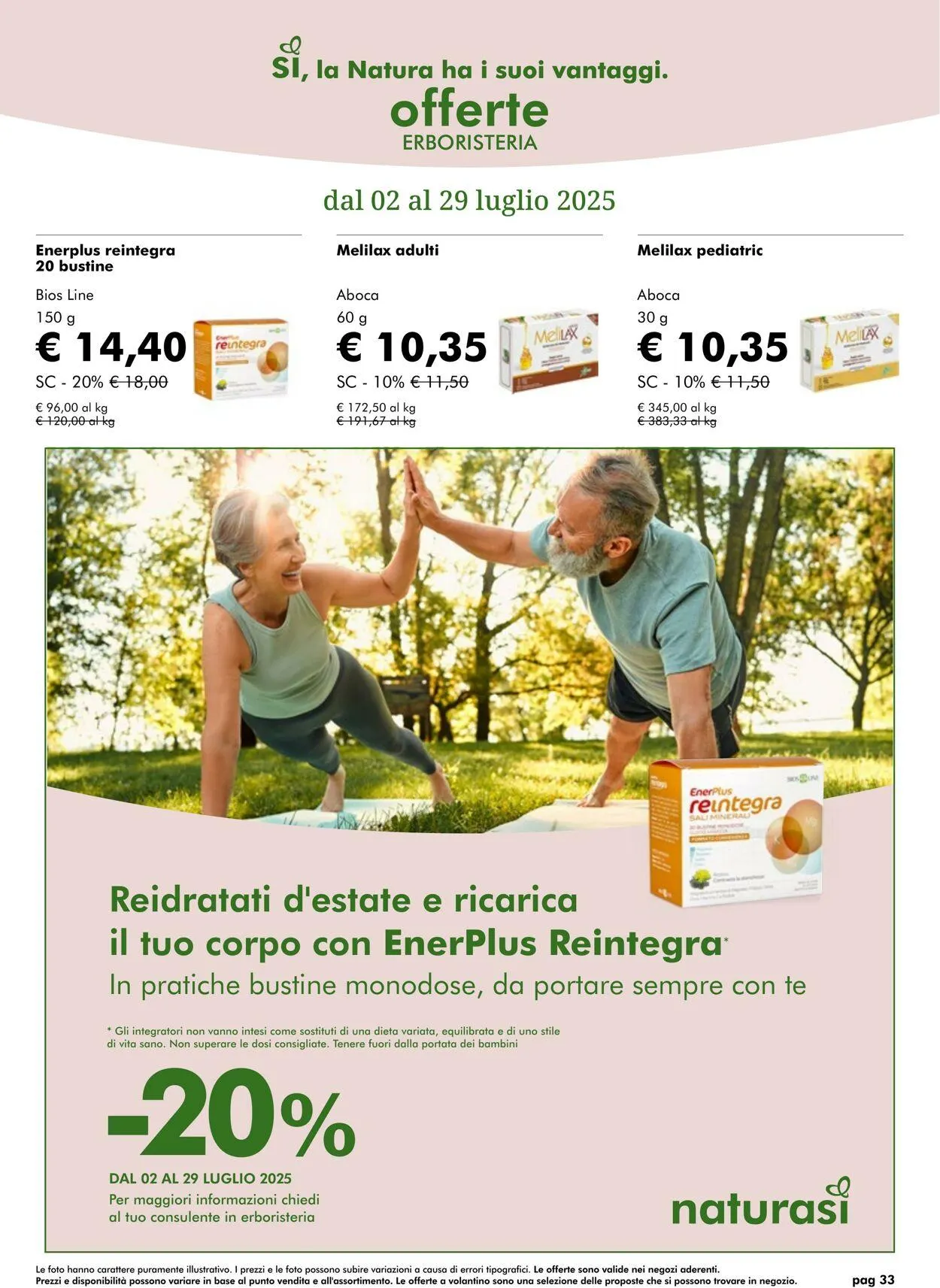 Natura Sì Volantino attuale da 31 luglio a 14 agosto di 2025 - Pagina del volantino 33