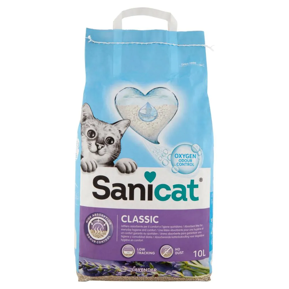 Sanicat Classic Lettiera assorbente Lavender 10 L