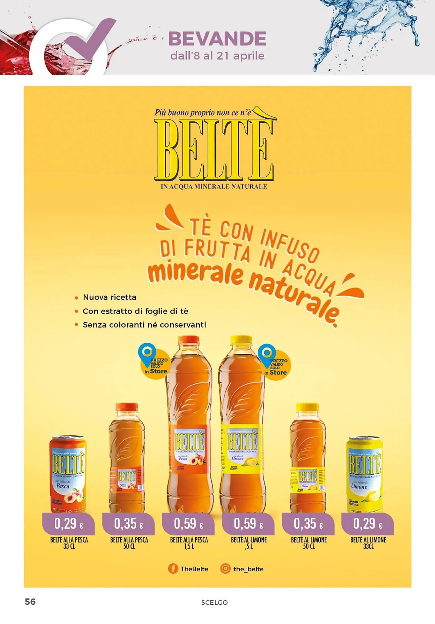 Volantino Scelgo da 8 aprile a 21 aprile di 2024 - Pagina del volantino 56