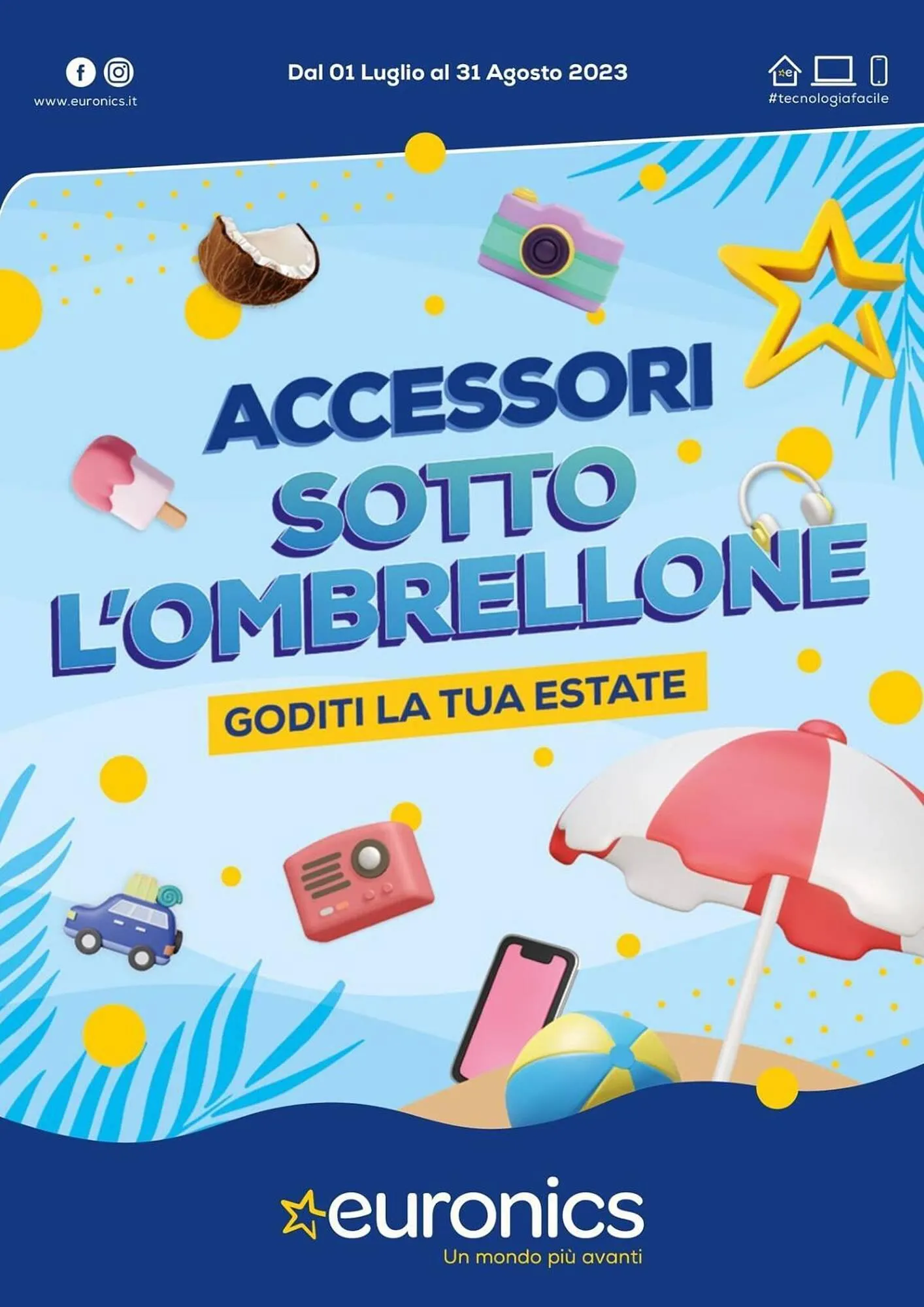 Volantino Euronics da 1 luglio a 31 agosto di 2023 - Pagina del volantino 1