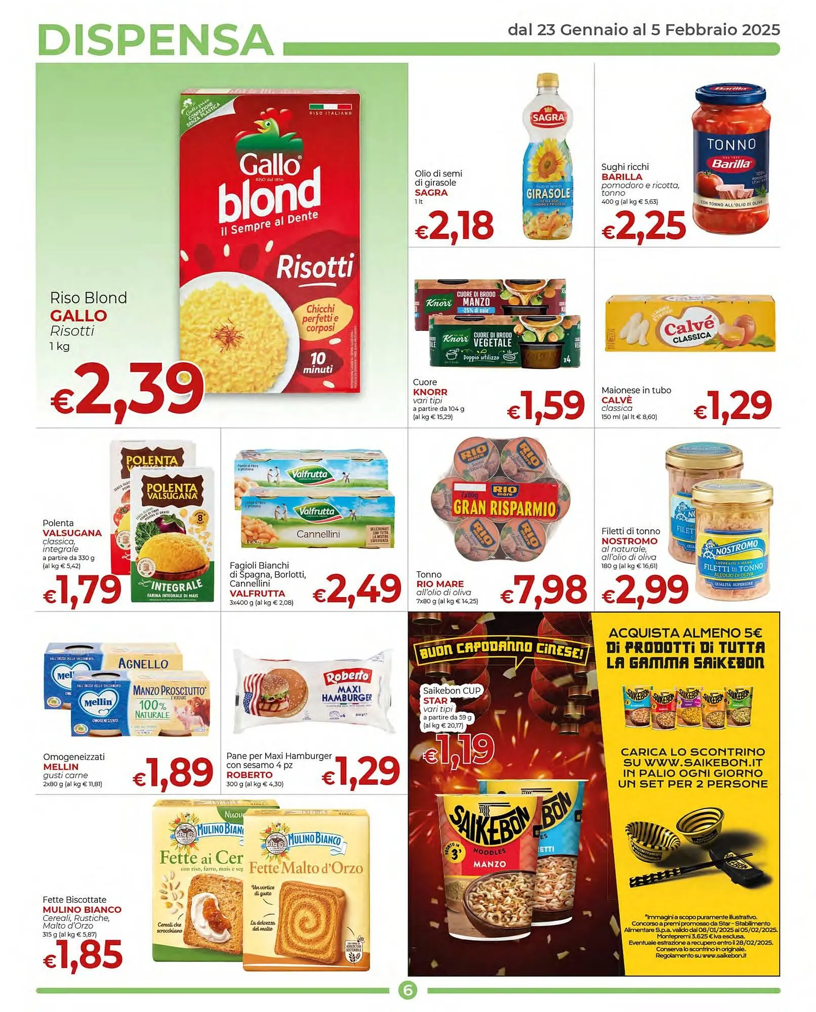 Volantino Supermercati Nonna Isa da 23 gennaio a 5 febbraio di 2025 - Pagina del volantino 6