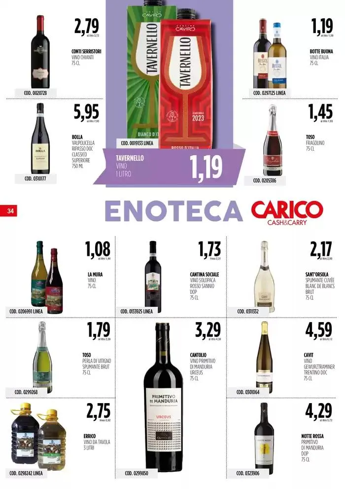 Offerte Carico Cash & Carry  da 24 ottobre a 6 novembre di 2024 - Pagina del volantino 34