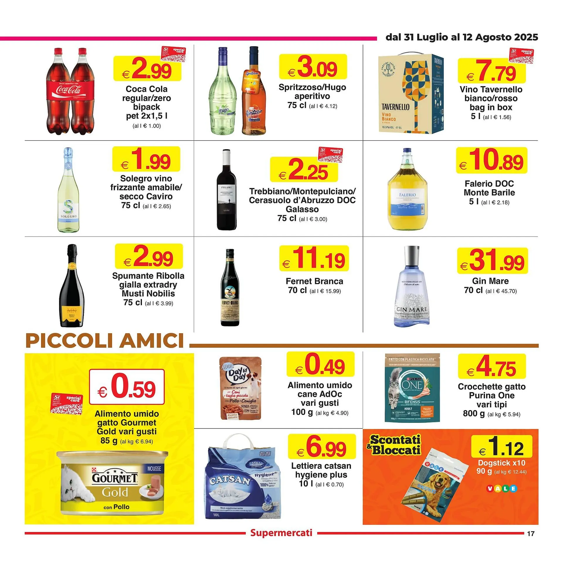 Volantino Sì con te da 31 luglio a 12 agosto di 2025 - Pagina del volantino 17