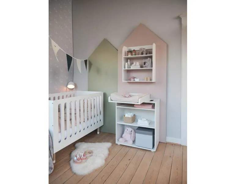 Fasciatoio ruotabile con contenitore