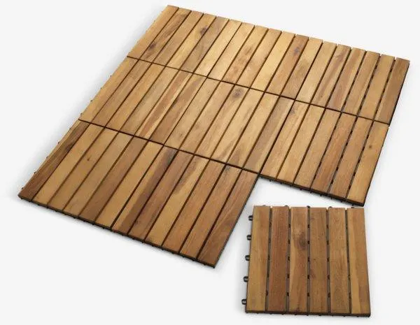 Mattonella esterno KNEKKAND P30xL30cm legno duro natur. 9 pz